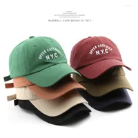 Ball Caps Cotton Baseball Cap For Women And Men Fashion Letters NYC Hats Summer Visors Sun Casual Snapback Hat Unisex 2022Ball
