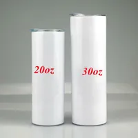 sublimation blank 30oz straight tumbler sublimation coating skinny tumblers thermal transfer cup Vacuum Insulated mug 304 stainless steel