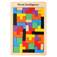 Baby Wooden Puzzles Toys Colorful Jigsaw Board Children Magination Int334N
