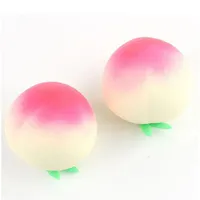 Fruit Peach Squeeze Decompression Ball Finger Sensory Fidget Toys for Stress Reliever