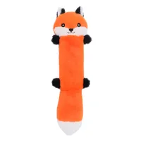 Duurzame interactieve honden kauwspeelgoed pluche geen vulling piepen piepen giraf giraf fox huisdier speelgoed