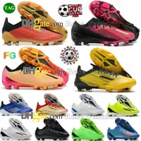 مع Box Soccer Shoes Og Mens Football Shoe Boots 2022 كأس العالم أحدث إصدار محدود Edition Speedportal.1 x Speedflow.1 FG Vivid Mo Salah.1 Solar Green