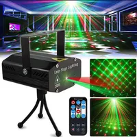 Laser Lighting, LED Disco DJ Party Lights Auto Flash 7 RG Color Stage Strobe Light Sound Activated for Parties Birthday with Remot210w