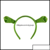 Otros suministros de fiestas festivas Jard￭n shrek Sechrek Ears Headband Head Circle Halloween Children Show ADT Shop Disfraz