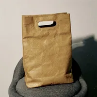 Papier dupont décontracté dans un sac à main sac à main Simple Kraft Lunch Clutch S Designer Imperproof Shopper S 220512