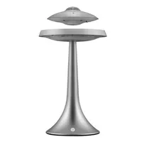 스마트 블루투스 스피커 UFO 스타일 maglev 충전 7 가지 색상 LED 조명베이스 스테레오 방수 무선 충전 hifi 데스크 램프 2872