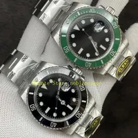 2 Style Super CLEAN Factory Cal 3235 904L Steel Watch Wristwatches Mens 41mm 126610ln 126610 Black Dial Green Ceramic Bezel Eta Sa216u