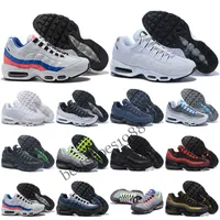 Max 95 2021 Yeni OG X 20. Yıldönümü Erkekler Koşu Ayakkabıları Üçlü Siyah Neon Güneş Kırmızı Tasarımcı Sole Gri Mavi Eğitmenler Spor Ayakkabı 40-45