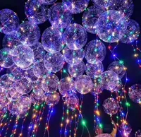 Освещение Bobo Balloon Luminous Transparent Party Decoration Bubble Balloon со светодиодными струнами