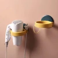 Hair Dryer Straightener Bathroom Holder Wall Mounted Shelf With Strong Back Glue No Drilling Wire Hanger Strong Adhesive 20220611 T2