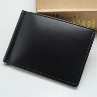 Men&#039;s credit card holder genuine leather cash clip business card holder M wallet birthday gift252O