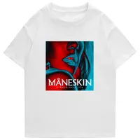 Maneskin 티셔츠 여름 패션 남자 캐주얼 힙합 코튼 티셔츠 남성 하라주쿠 카와이 위 티셔츠 셔츠 빈티지 Tshirts 220408