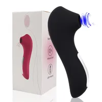 Jouet sex-jouet masseur puissant clitoir Sucker 10 modes clitoris sucer le stimulatrice de mamelon de gode vibrateur vibrant les jouets de léchage oral pour les femmes adultes 80fu