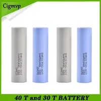 Hoge kwaliteit INR21700 30T en 40T 21700 Batterij 35A 3.7V Grijze blauwe afvoer oplaadbare lithiumbatterijen Gratis verzendkosten