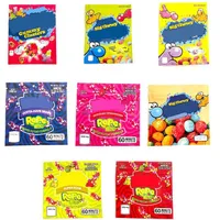 Millones de bocadillos de cuerda 600 mg Bolsa de azúcar gummy vacío Edibles Embalaje minorista 8 estilos Bolsas a prueba de olores al por mayor