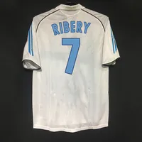 Retro 2005/06 Marseilles Fußballtrikots Ribery Nasri Vintage Om Shirts Classic Kit