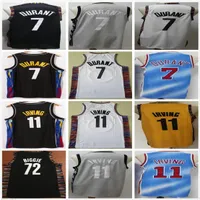 NCAA College New Kevin 7 Durant Jersey Black White Blue Kyrie 11 Mens Irving 72 Biggie Wholesale Cheap Retro Vintage Basketball Jerseys