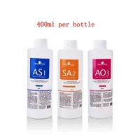 Solution Aqua Peel 400 ml par bouteille Hydra Dermabrasion Nettoyage du visage Noir Exportation Liquide Réparation de petites bulles Eau Appliquer T311J
