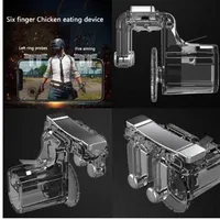 1Pair 4.5-7 Inch Smart Phone Metal Pubg Mobile Controller L1R1 Shooter Trigger Fire Button Game Controller For PUBG Mobile Game2955