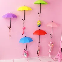 Hooks Rails Hook Adhesive Umbrella Wall Autocollant auto-adhésif Lovely Girl Coeur Room de chambre