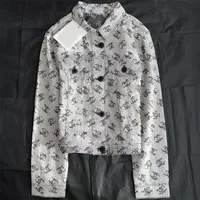 Piste 2022 Femmes Vestes en denim à poitrine monomotée Nouveau manteau de conception d'automne printemps veste à col
