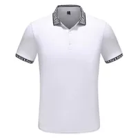 2022 Mäns Polos Luxus-Europa Paris Patchwork Männer Polos-Mode-Männer Designer Shirt Casual Men Kleidung Meduse Cotton Tee Luxus-Polo