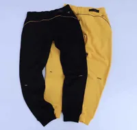 Erkek Pantolon Nokta Nosta X Drake CO Markalı Peluş Siyah Sarı Wang Yibo'nun Aynı Günlük Spor Taytları