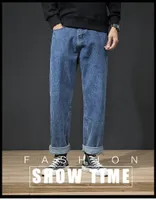 Calça de jeans masculina Slim Fit Ripped Hole Lápis
