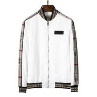 격자 무늬 브랜드 유럽 및 미국 디자이너 고급 남성 재킷 후드 가을 겨울 여성의 긴 소매 트렌치 코트 패션 지퍼 클래식 패턴 다중 3xl