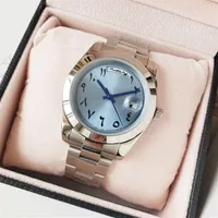 2019 Edição limitada Relógio mecânico automático Daydate masculino masculino 40mm Sapphire Glass Arabic Text Watch Movement2414
