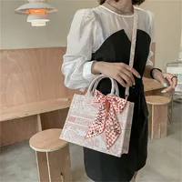 fashion large capacity bow scarf Tote 90% off Wholesale shop 2ap