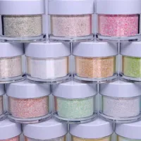 Nagelkonst kit mix glitter-3 i färger/nagelinredning tillbehör glitter akrylpulver 30gram manikyr akryl/doppning/snidning pulvernail