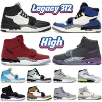 2022 Legacy 312 Chaussures de basket-ball élevé hommes Black Blanc Storm Blue Wolf Gris foncé Purple Flip Toro Midnight Navy Cny Igloo Top Quality Women Sneakers Trainers