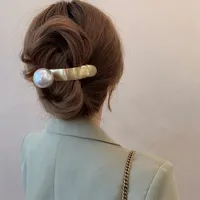 Metal Fashion Hair Clip Hairpins Gold Silver Barrettes for Girls Cotail copricapo Hairgrips Women Hair Accessori