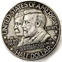 الولايات المتحدة 1937 أنتيتام نصف دولار مطلي بالفضة الحرف التذكارية للعملة المعدنية مصنع التصنيع 336M