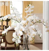 102 cm Länge künstliche Blumen Wirklicher Berührung künstlicher Motten Orchideen Schmetterlings Orchidee für neue Haushause Hochzeitsfestival Dekoration