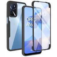 360 Full Body Built-in Screen Protector All-Inclusive TPU PC Cases Rugged For OPPO A15 A74 A52 A72 A92 A53 A92S A94 A5 A9 A16 A16S A55 A94 A54 Realme 8i 7 6 Pro C21 C21Y
