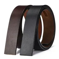 Belts Brand Belt 100% Pure Cowhide Strap No Buckle Genuine Leather Automatic For Men High Quality Jeans