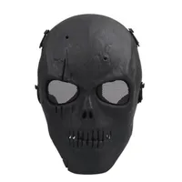 Airsoft Maske Kafatası Tam Koruyucu Maske Askeri - Siyah 220812