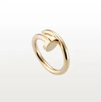 2022 Designers Ring Love Ring Men and Women Rose Gold Jewelry for Lovers Par Rings Gift Size 5-11 Hög kvalitet