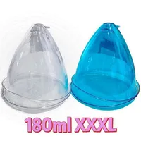 xxl tazze di testa per aspirapolvere 21 cm da 180 ml tazza trasparente per il trattamento colombiano per il trattamento per aspirazione aspirante king size bbl bbl