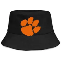 Fashion Clemson Tigers Logo Unisexe Bucket pliable chapeau cool cool mignon visière de plage vend des séries de football collégial de basselle 2161u