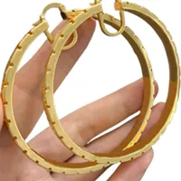 Women Hoop Earrings Designers Gold Carring Fashion Big Circle Simplemy Jewelry Luxurys Lustens