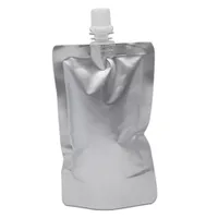 9x15cm 150ml 50 PCS Pure Mylar Foil Stand Up Spout Bags for Jelly Mike Sauce Aluminum Foil Drinking Empty Spouting Poly Spouts Package Pouch