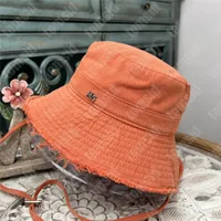مصمم نساء فاخرون القبعات دلو الرجال شمس الغطاء تطريز مسطح قبعة ملصق أزياء Panama Bob Basin Cap في الهواء الطلق الصياد قبعة القبعات.