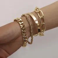 Designerarmband glatte Frauen Schmuck gebratener Teig -Twist -Armbänder Faden übertrieben Word -Ketten -Set -Armband 071604