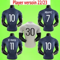 플레이어 버전 PSG 축구 유니폼 2021 2022 Maillot de foot paris 핑크 세 번째 보라색 홈 어웨이 파란색 흰색 네 번째 빨간색 21 22 MBAPPE 축구 셔츠 최고 품질 S-2XL 패치 포함