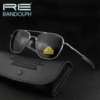 Randolph re óculos de sol homens Designer de marca Vintage Exército Americano Militar de óculos de sol da aviação Gafas de sol Hombre H220419