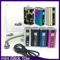 Eleaf Mini Istick 키트 7 색 1050mAh 내장 배터리 10W 최대 출력 가변 전압 모드 USB 케이블 자아 커넥터 간단한 팩 0266277-2