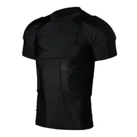 T-shirt per protezione per body integrale Honeycomb Sponge Sport Pads Armatura per abbigliamento sportivo per il pallacanestro di rugby Football335Q
